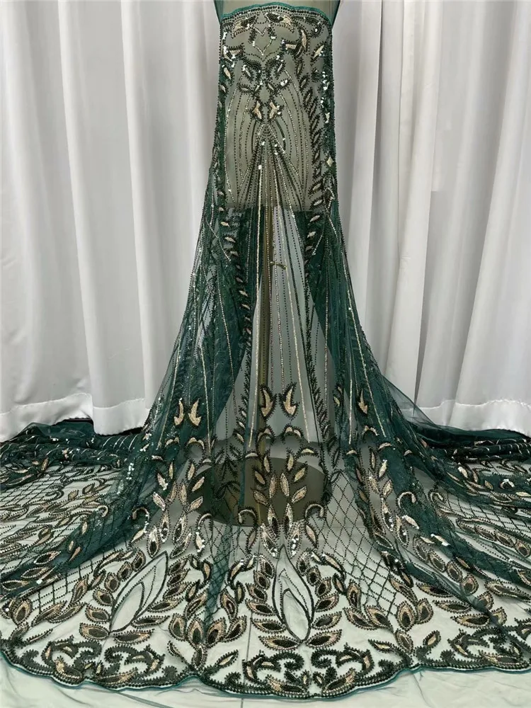 Кружевная ткань с блестками 5 ярдов швейцарское качество вышивка нигерийский