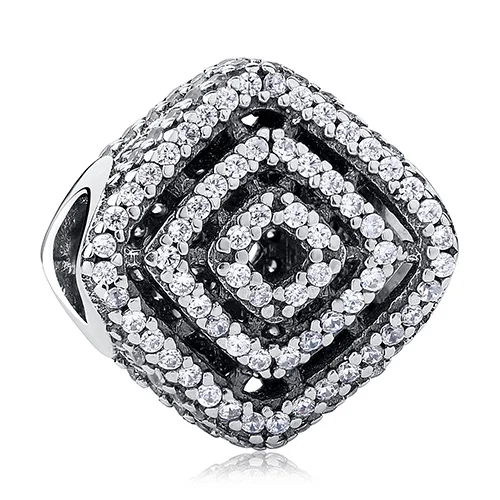 ELESHE, Подходит для Pandora, подвеска из бисера, 925 пробы, серебро, снежинка, цветок, браслет, сделай сам, бусины, ювелирное изделие, рождественский подарок - Цвет: PY1459