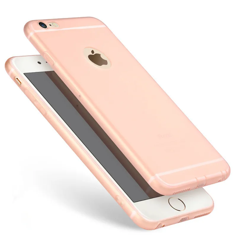 Pink Ультратонкий силиконовый чехол для iphone 7 6 6s 8 X чехол Coque яркие цвета, Мягкий матовый ТПУ чехол для телефона для iphone 7 8 plus iphone XS MAX XR - Цвет: Pink