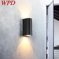 wpd outdoor lighting sconces waterproof led patio wall lights decorative for courtyard balcony porch