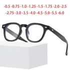 Винтажные круглые очки для мужчин и женщин, модные очки, очки с диоптриями-1,0-1,5-2,0-2,5-3,0-3,5-4,0-6,0