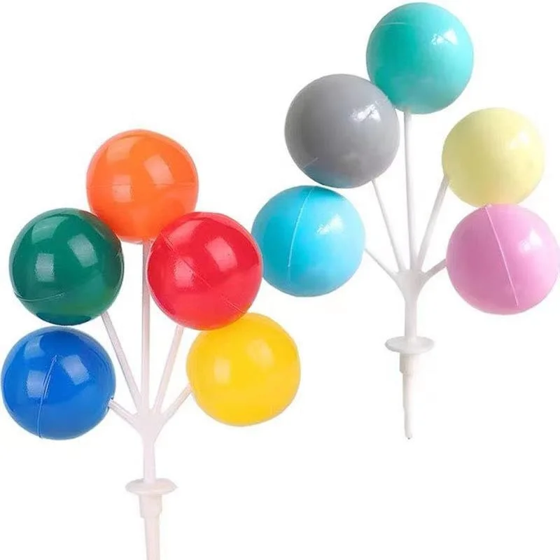 

hot selling products 2021 round shape recycled plastic material happy birthday balloons set party decoration unique cake topper
