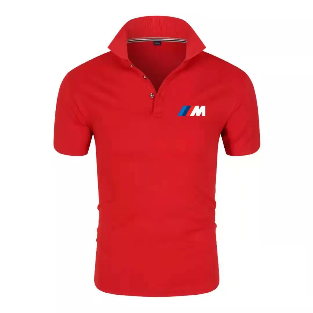 

The new 2021 summer men's leisure new pure color polo unlined upper garment breathable middle-aged lapel t-shirts