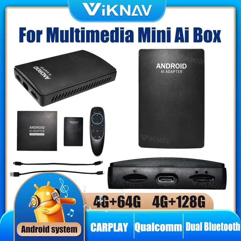 

Android Snapdragon Mini Беспроводной CarPlay Mini Ai Box Qualcomm 128G Plug and Play Youtube Netfix для Benz Audi Nissan Hyundi Ford