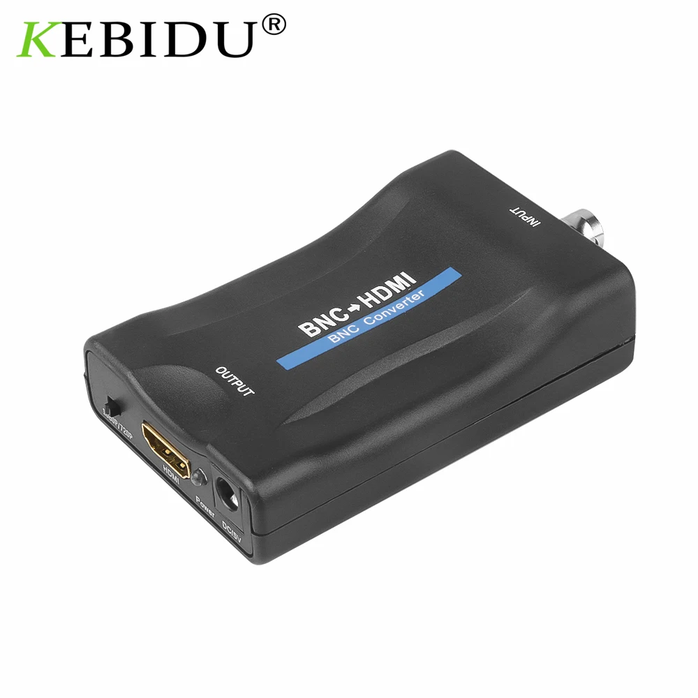 KEBIDU BNC к совместимому с HDMI конвертер Дисплей HD 1080P/720P видео адаптер Поддержка SDI