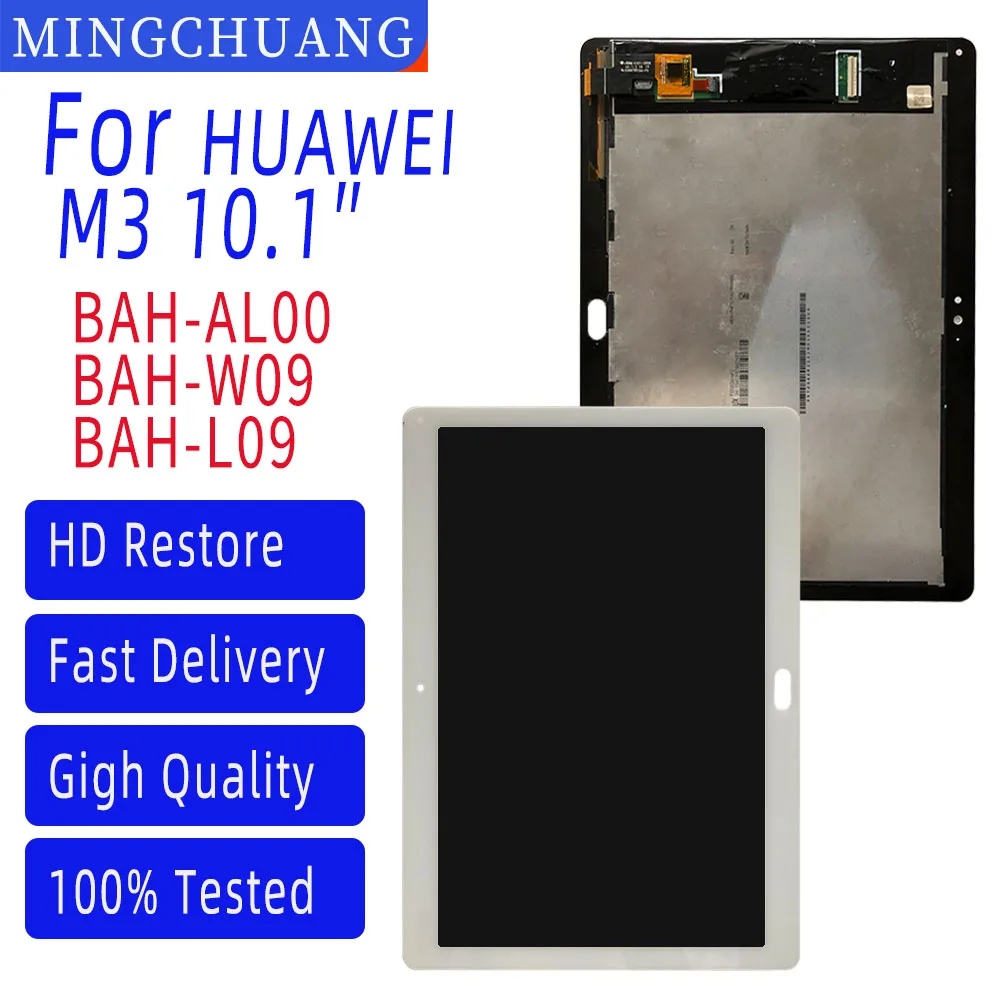

10,1 "для Huawei Mediapad M3 Lite 10 BAH-AL00 BAH-W09 BAH-L09 ЖК-дисплей с цифровым преобразователем сенсорного ввода в сборе