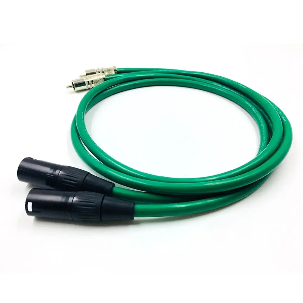 Бесплатная доставка Hifi 2 RCA Malel к XLR Мужской Аудио кабель Высокое качество двойной |