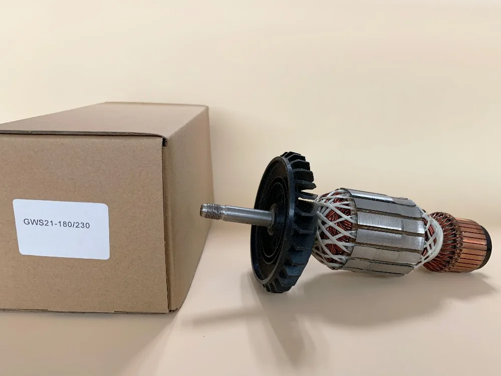 AC220V-240V якоря Ротор двигателя Замена для BOSCH GWS20-180 230, GWS21-180 230, GWS22-180 230, GWS23-180 230, GWS24-180 230