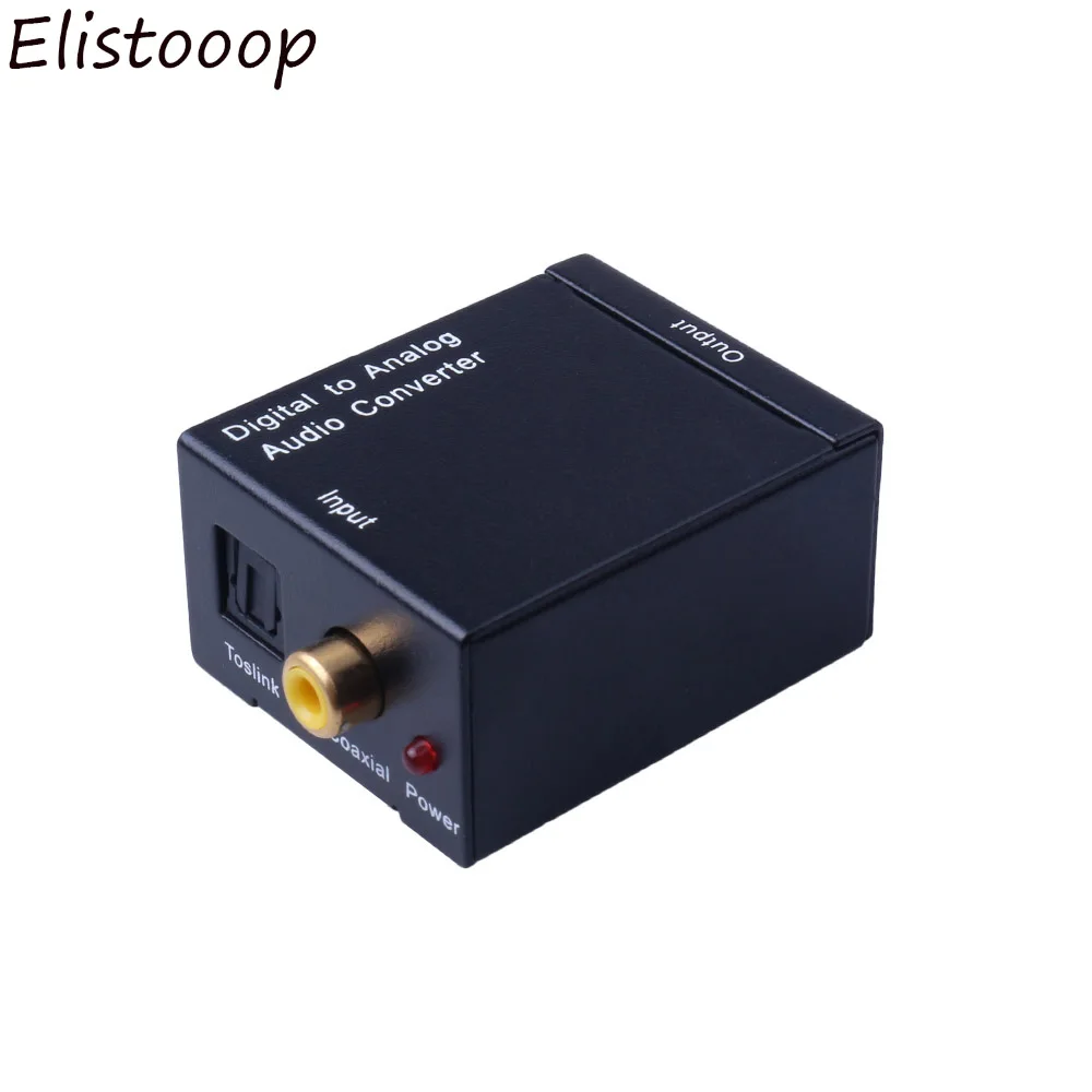 Портативный Цифровой оптический коаксиальный преобразователь сигнала Toslink в