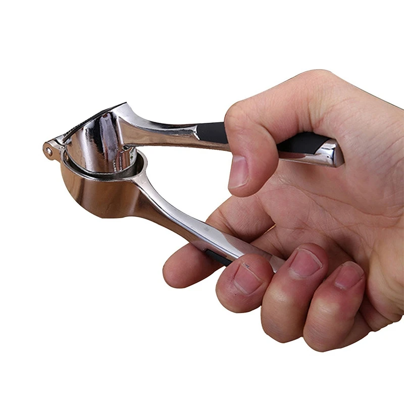 Multifunction Stainless Steel Garlic Press Ginger Squeeze Crusher Slicer Tool |