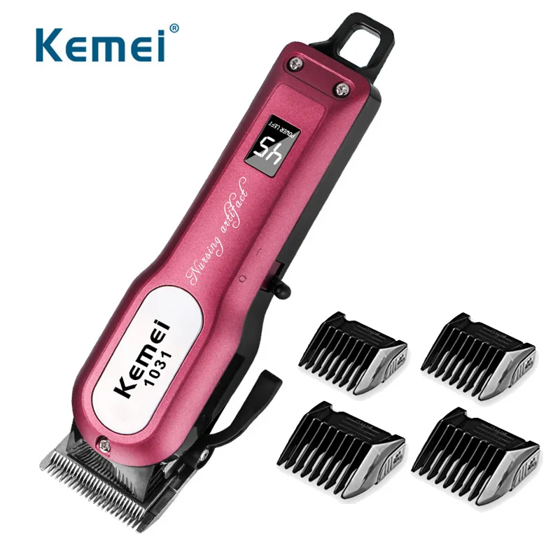 Kemei мощная электрическая машинка для стрижки волос Беспроводная
