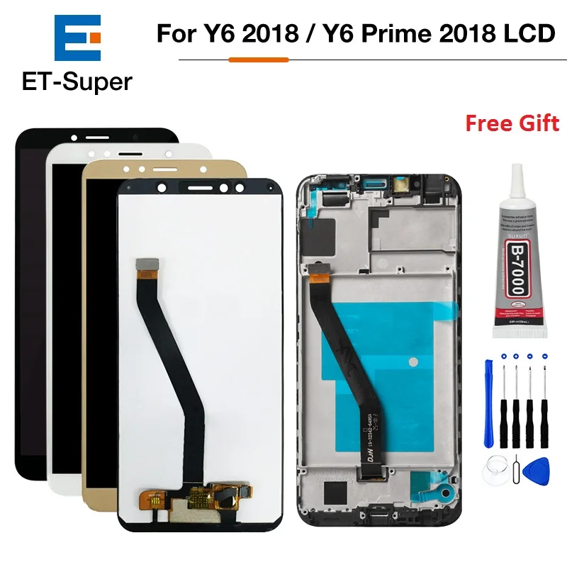 ЖК дисплей с дигитайзером сенсорного экрана для Huawei Y6 Prime 2018 ATU L11 L21 L22 LX1 LX3 L31 L42