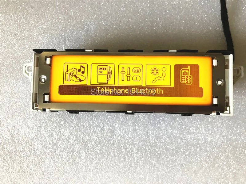 Желтый экран многофункциональный поддержка USB двухзонный Air Bluetooth дисплей