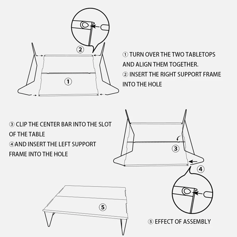 

Outdoor Mini Folding Table Camping Tent Table Portable Table Home Bed