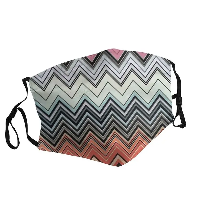 

Неодноразовая маска зигзаг для лица, маска для взрослых с абстрактным геометрическим рисунком, маска от пыли