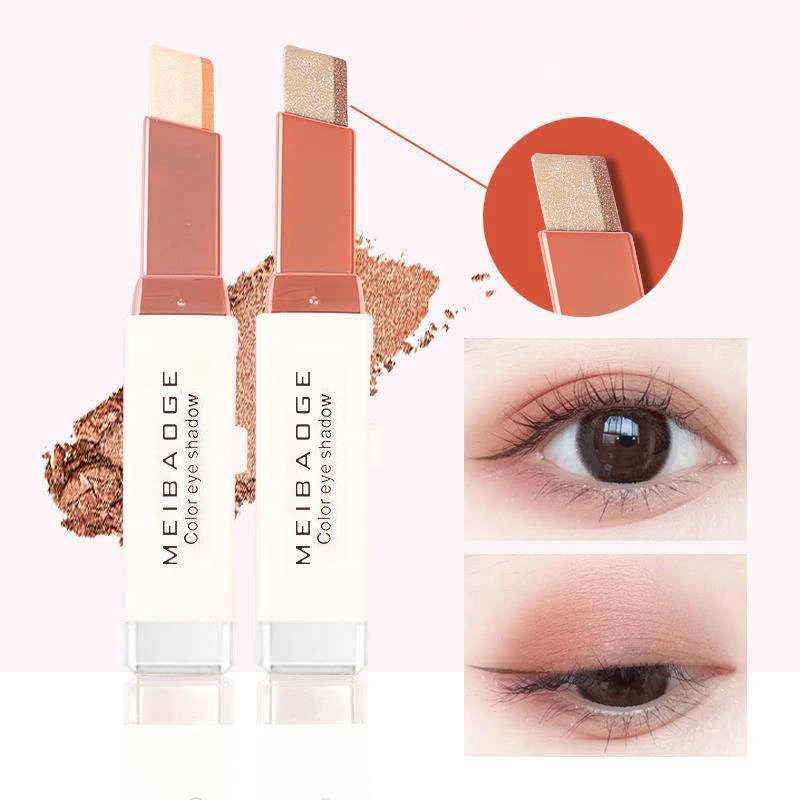 

Gradient Color Glitter Eye shadow Stick Matte Eyeshadow Makeup Bicolor Shimmer Cosmetics Beauty Makeup Tool