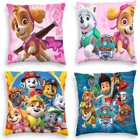 4545cm paw patrol pillowcase ryder chase action figures toys soft pillowslip childrens living room pillow cover home decor