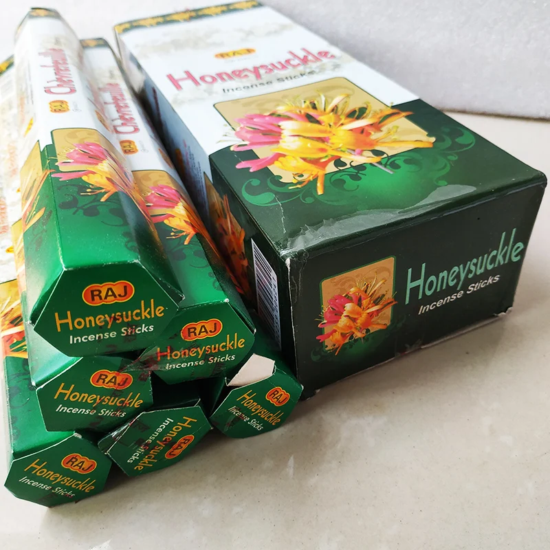 Одна маленькая коробка жимолость палочка благовония для целительной комнаты