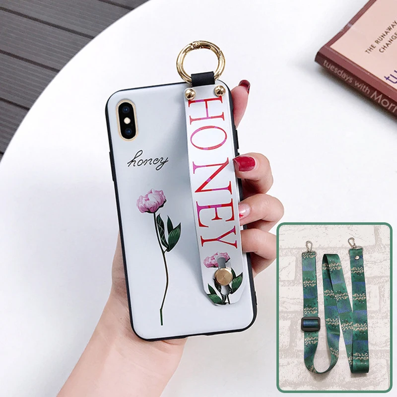 Чехол с вырезом авокадо для Huawei P20 P30 P40 Pro Lite чехол ремешком на запястье|Бамперы| |