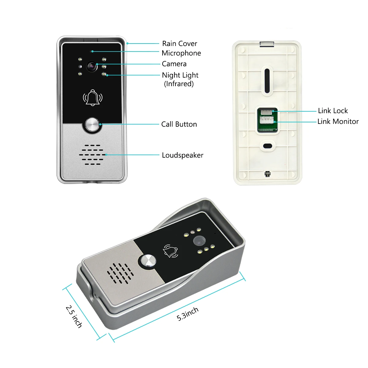 wired video intercom system video door phone doorbell kits for home apartment for apartment home lock access control systemeen free global shipping