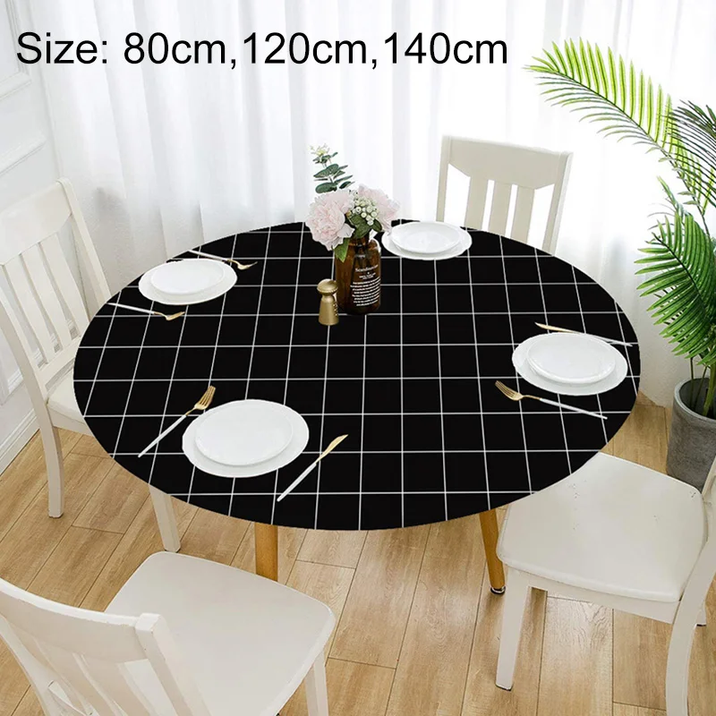 

Modern And Simple Printed Tablecloth Waterproof And Oil-Proof Home Tablecloth Round Tablecloth Home Decoration Products