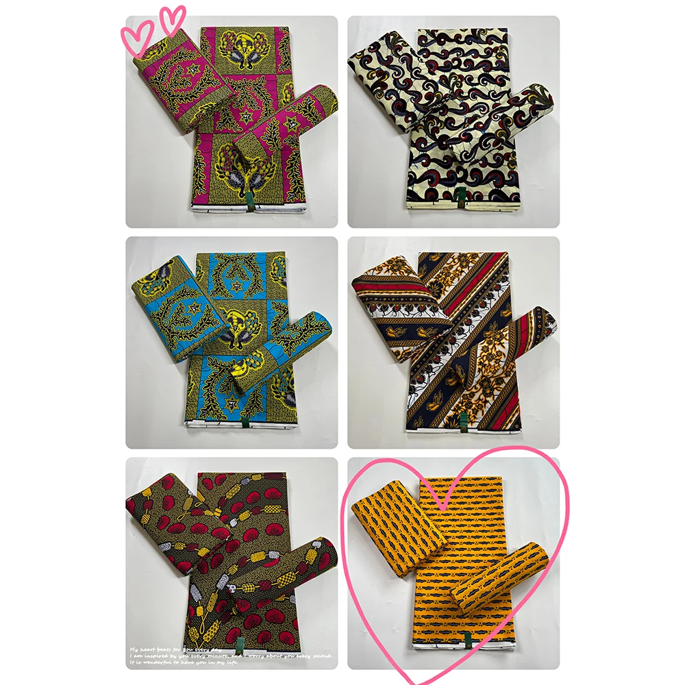 

Sinya 2022 High Quality Guaranteed Veritable Real Wax African Ankara Wax Prints Fabric For Wedding Party Dress