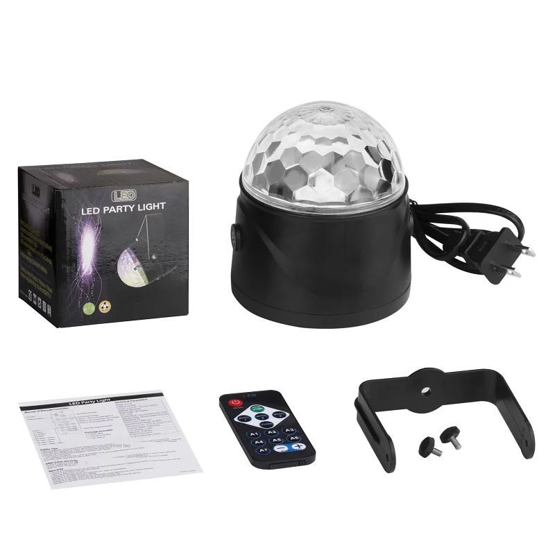 

Remote Control Led Small Magic Ball USB Mini Colorful Rotation Stage Laser Light KTV Party Crystal Light