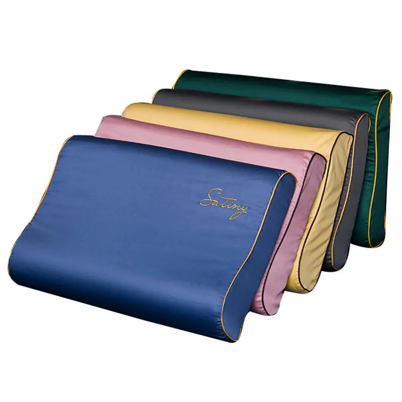 

Cotton Pillowcase 30*50cm/40X60cm Latex Memory Pillow Case Cover Embroidery Decor Students Sleeping Pillow Protector Pillowslip