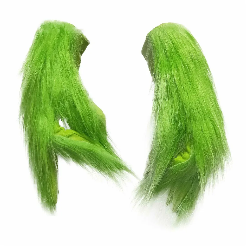 Grinch плюшевая перчатка Рождество Хэллоуин Делюкс косплей-реквизиты для вечеринки рождественские украшения перчатки 1 пара перчаток