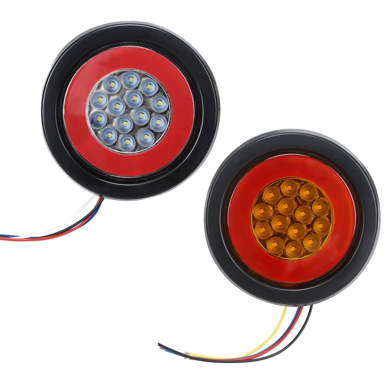 

12-24V Retro Round Indicator Vehicle 32LED Tail Light Back-up Reverse Automo Lamp Assemblies Drop Shipping