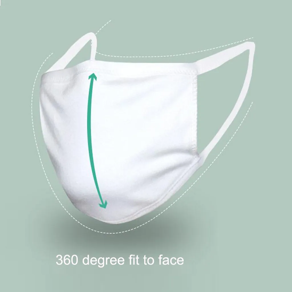 Детская маска тонкого типа безопасности с фильтром для защиты от пыли и велоспорта, цвет черный, 6 штук, унисекс, дышащая и стиральная.