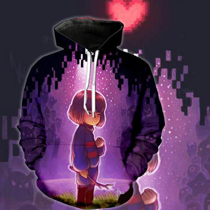 Новые толстовки Undertale новый дизайн фриск Санс узор 3D печать куртка свитшот костюм