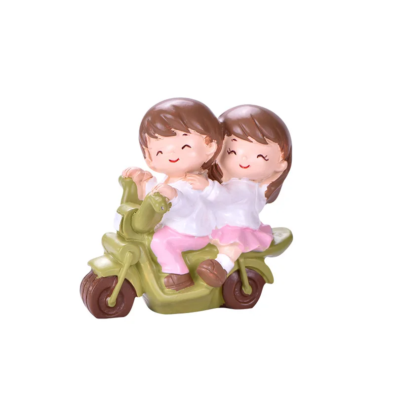 Миниатюрные аксессуары для украшения дома путешествий пары фигурка подарок на