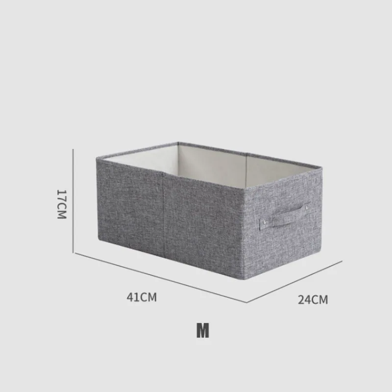 

Cotton And Linen Storage Box Large Capacity For Wardrobe Drawer Underwear Shirt Clothing Organizer Household Storage Tool