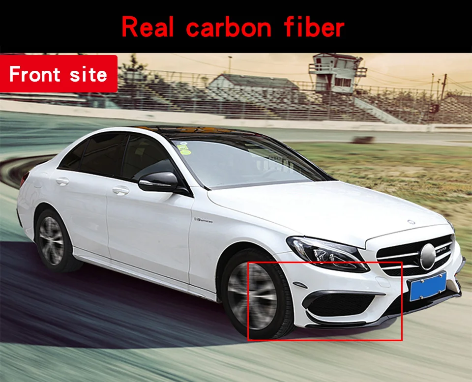 Передний и задний туман для mercedes w205 amg Mercedes c class аксессуары углеродное волокно benz