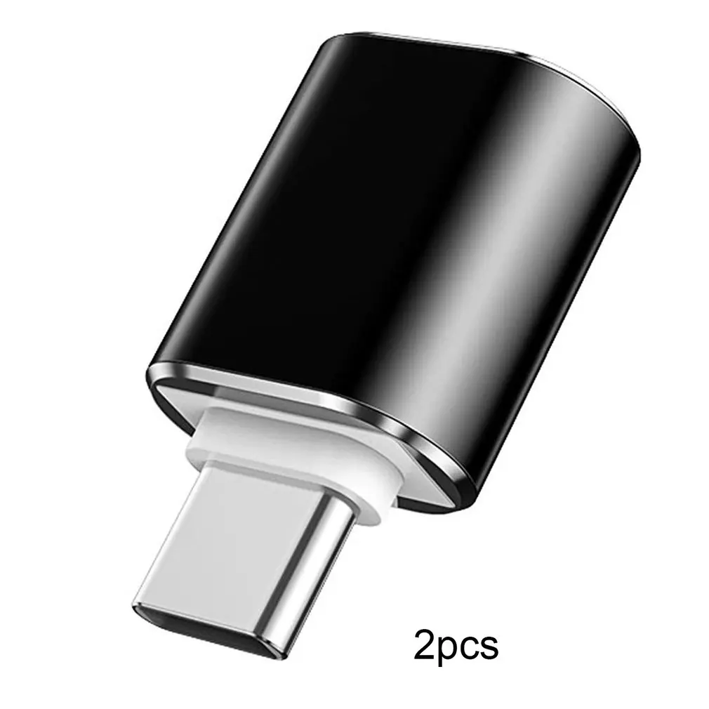 

2 шт. адаптер USB C адаптер OTG Type C к USB адаптер Type-C OTG Кабель-адаптер для Macbook Pro Air Samsung S20 S10 USB OTG 2 шт.