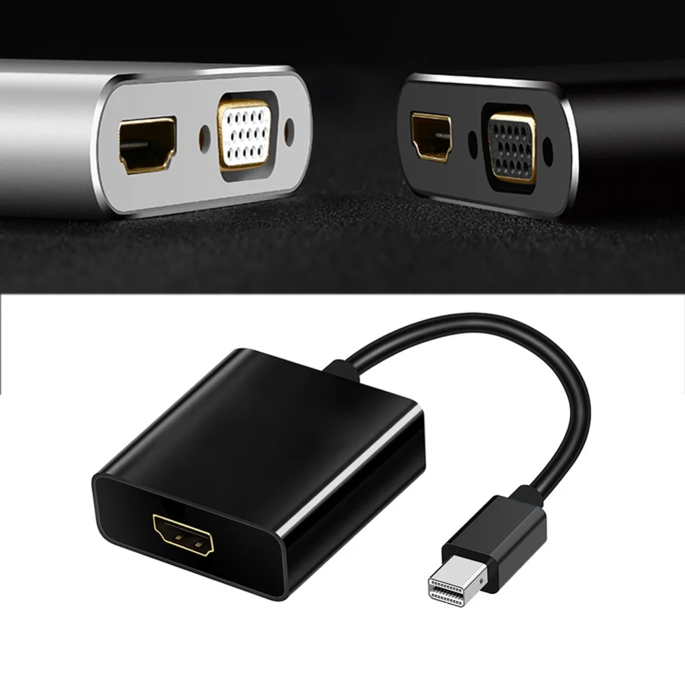 Адаптер eCos M/F Thunderbolt Mini DisplayPort-HDMI-совместимый адаптер для MacBook Pro Air iMac HD 1080p |