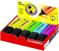 text marker stabilo boss original 10er pack with ten different colors