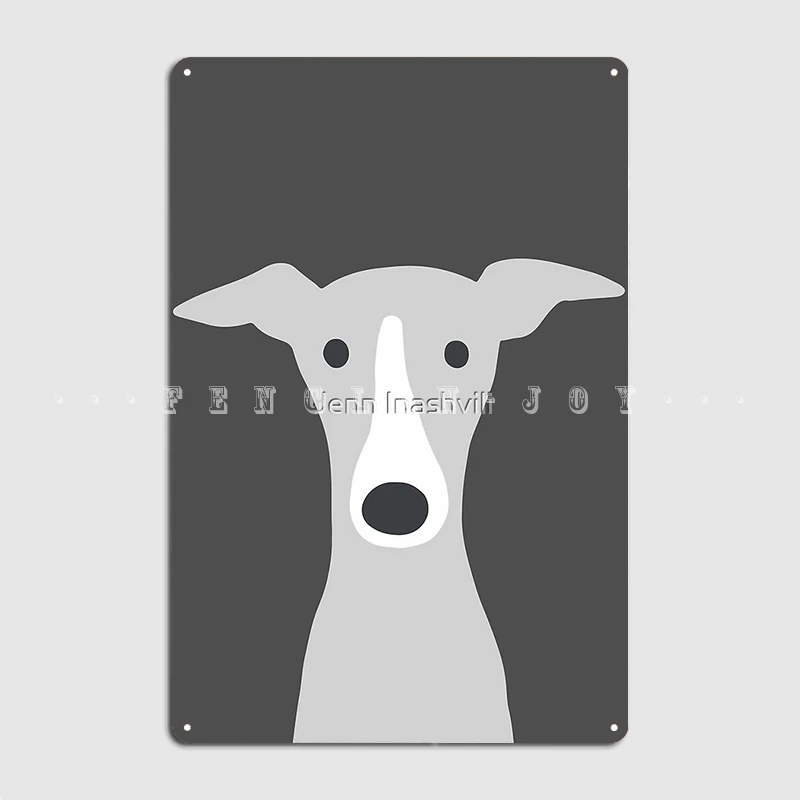 

Greyhound, итальянская пещера, Милая Белая собака, металлический знак, настенная пещера, вечеринка, Забавный постер, жестяной знак, постер