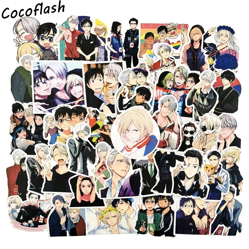10/50 шт./комплект аниме YURI Наклейки для скейтборда мотоцикла ноутбука чемодана