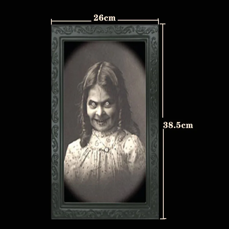 3D фоторамка с призраками 38*25 см картины ужасами на Хэллоуин рамки изображением
