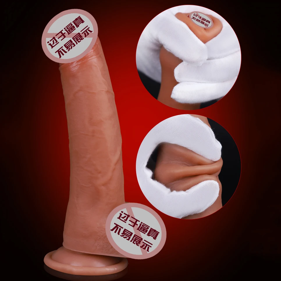 Секс магазин новый мягкий реалистичный пенис женские фаллоимитаторы двойной