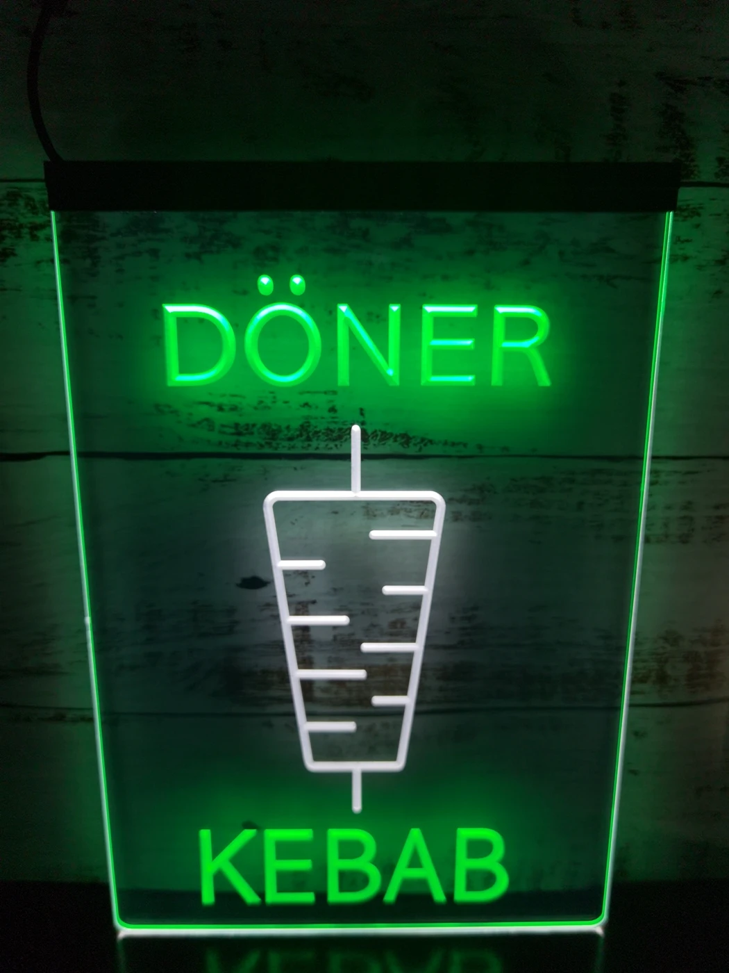 1S014 Doner Kebab Restaurant Caf Decoration Bar Dual Color LED Neon Sign | Дом и сад