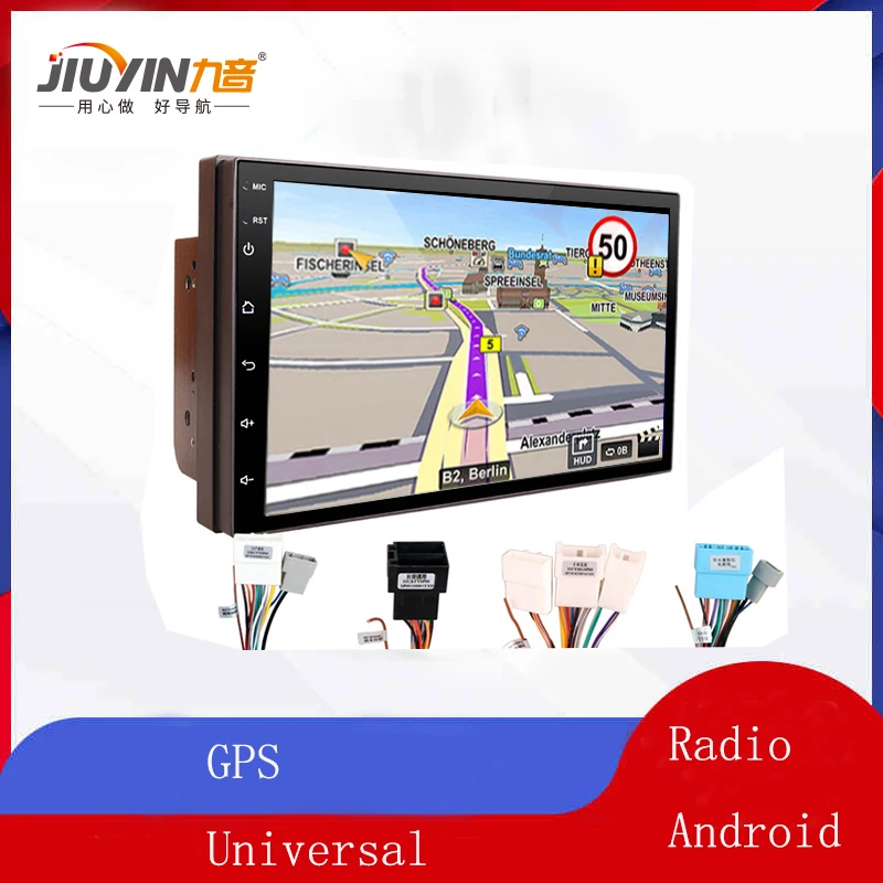 JIUYIN Android 8 1 Системы 16G памяти Сенсорный экран 7 дюймов HD Автомобильный Bluetooth MP5