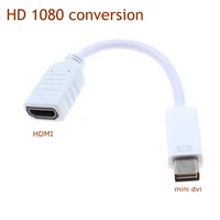 mini dvi male to hdmi compatible female mini dvi cable mini dvi converter adapter for camera pc macbook 1080p hdtv projector