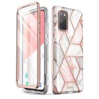 i blason for samsung galaxy s20 fe case 2020 cosmo full body glitter marble bumper cover with built in screen protector