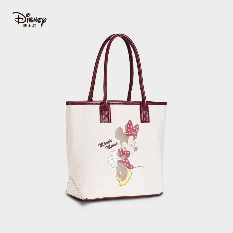 

Disney Minnie Women's shoulder bag new wild large-capacity student canvas bag handbag shoulder bag shopping bag travel portable