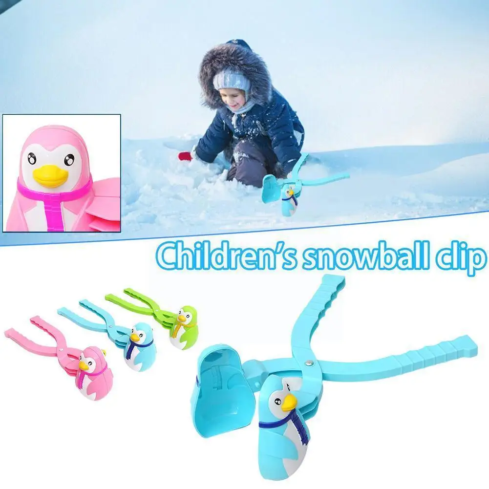 

Penguin Shape Snowball Maker Winter Plastic Snowball Toys Star Snowball Clip Mold Maker Maker Outdoor Toys Kids Game V6n0