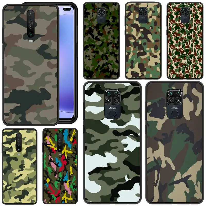 

Camouflage Color Phone Case For Redmi 5 6 Plus K 7 8 9 20 30 X A Pro Note 4 5 6 7 8 9 S X A Phone Cover Coque