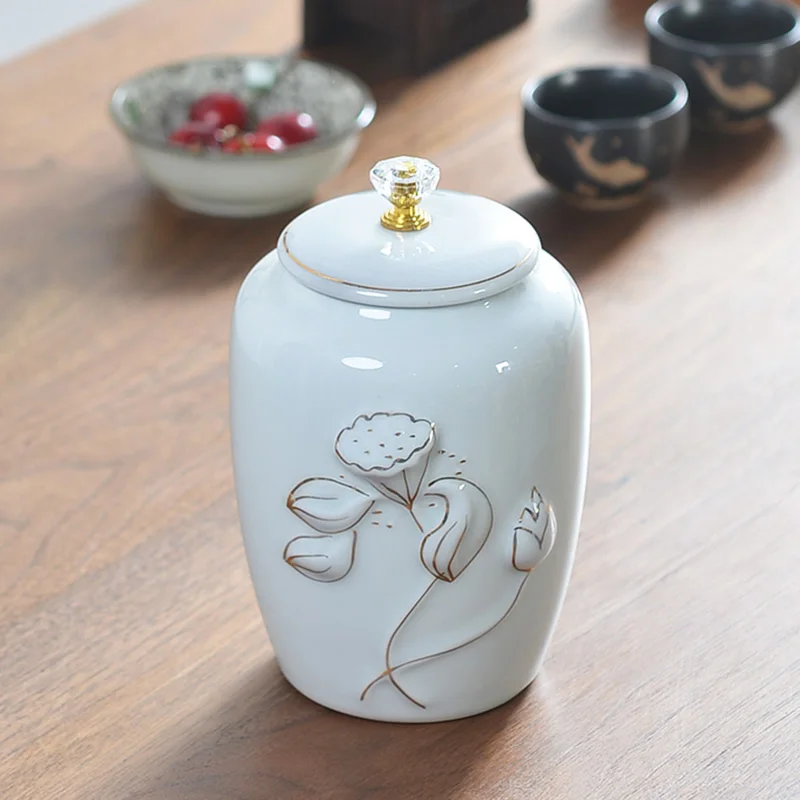 

Ceramic Storage Jar Container Tea Coffee Sugar Storage Jars Accessories Coffee Container Organizador Te Tea Container BA6
